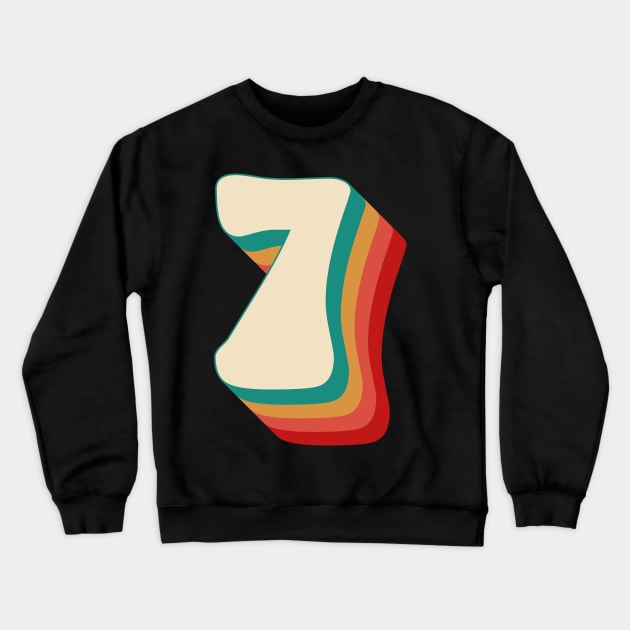 Number 7 Crewneck Sweatshirt by n23tees